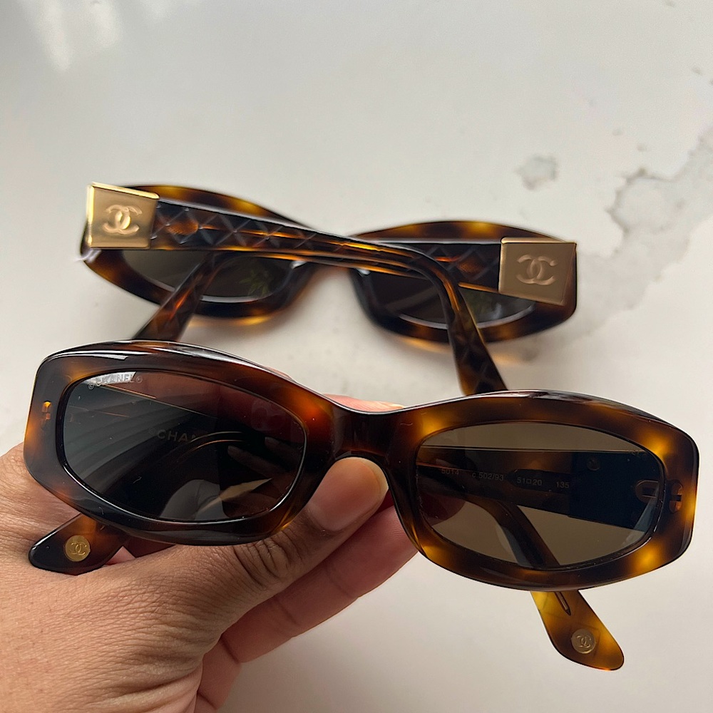 Vintage Chanel CC Logo Sunglasses 5014